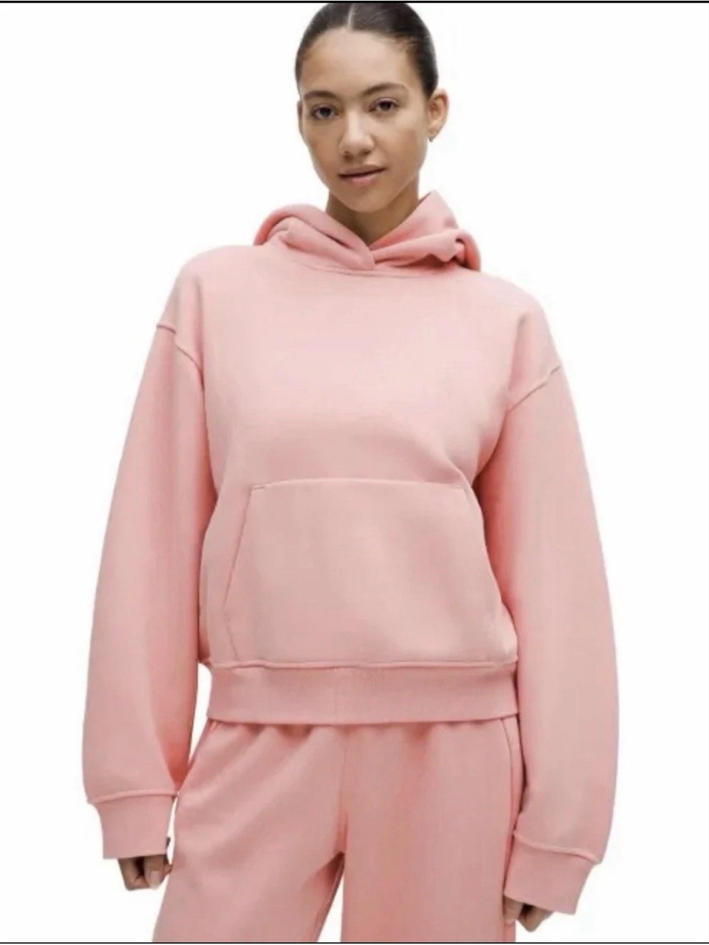 Lululemon Steady State Oversized Pink Hoodie Women's Medium